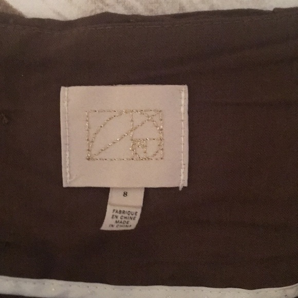 Anthropology Coquille High Waisted Brown Shorts - Picture 2 of 4